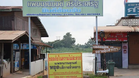 น้ำไหลเชี่ยว เจ้าท่าสั่งหยุดบริการ แพข้ามฟากมโนรมย์-วัดท่าซุง อุทัยฯ 