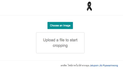 แค่ 4 ขั้นตอน เนรมิตภาพติดริบบิ้นดำ ร่วมแสดงความอาลัย