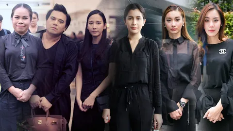 เรียบง่าย สุภาพ เหมาะสม การแต่งตัวดาราไปสักการะพระบรมศพ และทำจิตอาสา