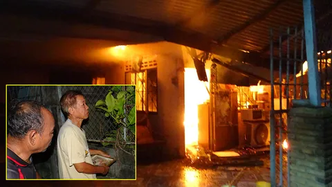 ไฟไหม้บ้าน แต่ไม่ไหม้พระบรมฉายาลักษณ์ ร.9 เจ้าของเห็นภาพ ถึงกับร้องไห้