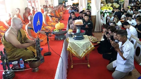 วัดโพธิทอง บางมด รับผ้าพระกฐินพระราชทานผืนสุดท้ายใน ร.9