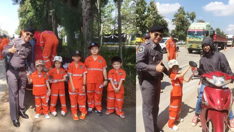 ตร.ทางหลวง จ่อผุดไอเดีย 'กู้ภัยตัวน้อย' ลูกตำรวจทำดีถวายเป็นพระราชกุศล