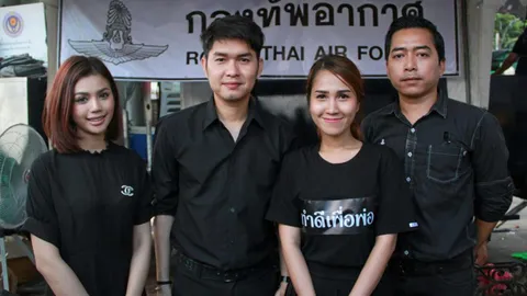 ทำดี..ทำได้ไม่ต้องหยุด ‘กุ้ง’นำทีมเป็นจิตอาสา