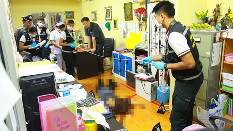 หนุ่มรับเหมาโหด ล็อกคออดีตแฟนสาว ยิงหัวกระจุย ดับคาร้านวัสดุก่อสร้าง