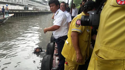 พบศพแล้ว! ชายผู้โดยสารพลัดตกน้ำ ท่าเรือคลองแสนแสบ (ชมคลิป)