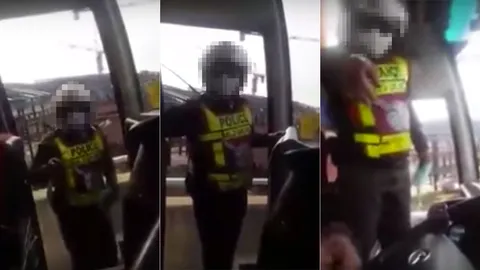 สั่งย้ายแล้ว! ตร.สน.ทางด่วน 2 เซ่นคลิปฉาวกระชากมือถือโชเฟอร์รถบัส