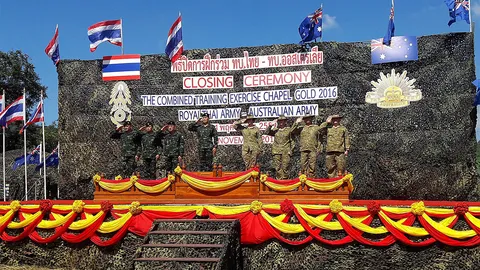 ทบ.ไทย-ออสเตรเลีย ร่วมฝึก CHAPEL GOLD 2016 เสริมยุทธวิธีหน่วยทหารราบ