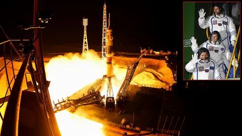 ยานโซยุซรัสเซียฉลุย นำ 3 นักบินอวกาศจาก 3 ชาติ ขึ้นไปไอเอสเอส