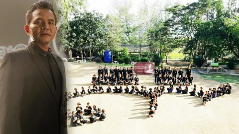 หลวงไก่ อาร์สยาม ปันรักให้น้อง ชวนเด็กๆ แปรอักษรเลข๙ แสดงความอาลัย