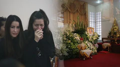 คิมเบอร์ลี่ ร่ำไห้รับศพพ่อ หลังเสียชีวิตจากติดเชื้อในกระแสเลือด