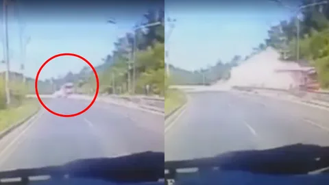 นาทีชีวิต! พยานเผยคลิป รถทัวร์ตกเหวเขาพลึง วิ่งมาเร็วก่อนหลุดโค้ง