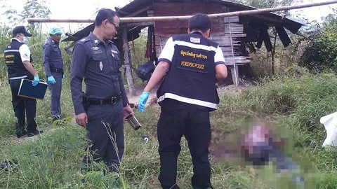 ฟันยับสับเละ หนุ่มใหญ่เมืองกาญจน์ ดับข้างกระต๊อบในไร่อ้อย