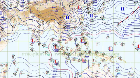ภาคใต้ฝนตกหนัก ไทยตอนบน-กทม.อากาศเย็น เตือนระวังสุขภาพ