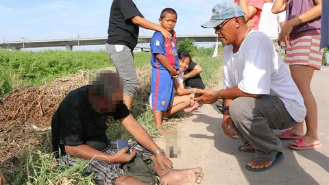 เมาหนัก จ่าเอกวัย 59 ซิ่งเก๋งตกคลองที่บางปะกง โชคดีคนช่วยทัน แค่เจ็บ