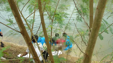 สาวเขมรเมา! ถอดกางเกงจะเล่นน้ำในคลอง เกิดตะคริวกินเป็นศพขึ้นอืด