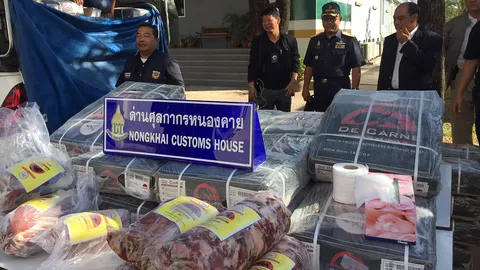 อันตราย จับเนื้อควายเถื่อน8ตัน! ลอบนำเข้าจากอินเดีย ตระเวนขายในอีสาน
