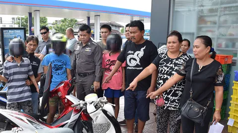 รวบ 3 โจ๋แก๊ง 'อมยิ้ม' ลัก จยย.ชาวบ้าน อ้างจะเอาไปขี่แว้นวันหยุด