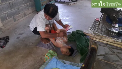 เมียรักตีจากทนลำบากไม่ไหว หนุ่มวัย37 แบกภาระหนักดูแลลูกพิการเพียงลำพัง