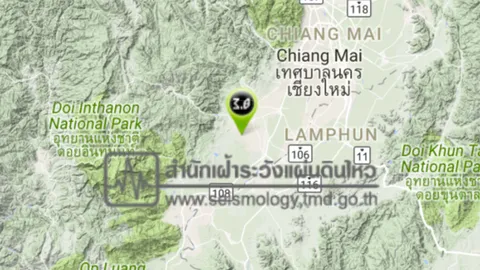 เชียงใหม่แผ่นดินไหวถี่ยิบ 1-2 ม.ค.สั่น 12 ครั้ง ชี้รอยเลื่อนปล่อยพลัง