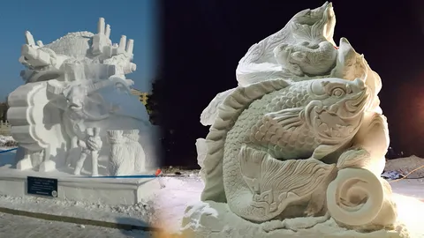 'อาชีวะอุบลฯ' แชมป์แกะสลักหิมะน้ำแข็งนานาชาติ นำแนวพระราชดำริเผยแพร่