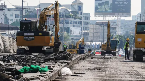 รฟม. แจ้งเบี่ยงจราจร ถ.รัชดาภิเษก-พหลโยธิน สร้างสายสีเขียว 10-15 ม.ค.