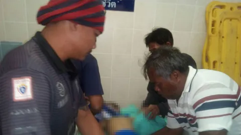 สลด เด็กน้อยตามน้าไปเล่นในทุ่งนา ลื่นตกบ่อ ช่วยได้ 1 จมน้ำดับ 1