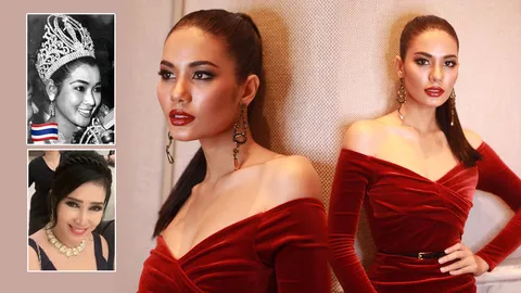 สวยเด่นแบบไทย พี่ปุ๊ก ส่งแรงเชียร์! น้องน้ำตาล 