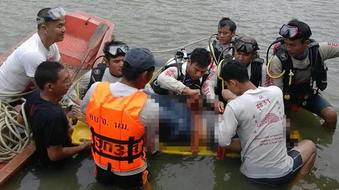 ไม่ทันทำพิธี! หนุ่มใหญ่ก้มตักน้ำตามพระสั่งเตรียมอาบเลิกเหล้า จมสระดับ