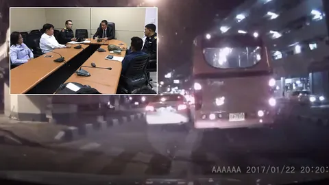 ปรับ 5 พัน! โชเฟอร์มินิบัส สาย 27 ชนรถเก๋ง แยกแฮปปี้แลนด์ (ชมคลิป)