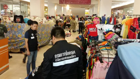 จับสินค้าละเมิดลิขสิทธิ์ กลางห้างฯริมหาดพัทยา อายัดของกลางอื้อ!