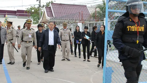 ผู้ตรวจราชการ เยี่ยมเรือนจำนางรอง ติดตามนโยบาย 5 ก้าวย่างการเปลี่ยนแปลง 
