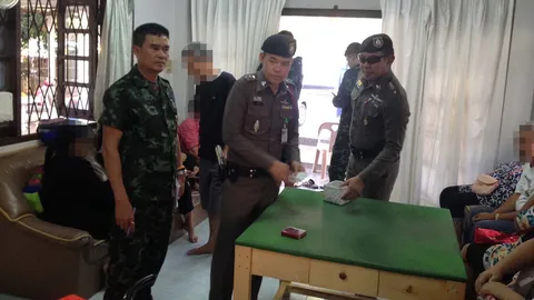 จับอดีตจ่าทหาร เปิดบ้านที่ขอนแก่นเป็นบ่อน รวบนักพนัน 14 ราย 