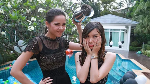 'ญาญ่า' สายโหด! 'เต้ย' อ่วมโดนกดน้ำ