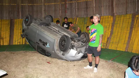 พ่อเมืองยโสธร สั่งเลิกโชว์รถไต่ถัง หลังพลิกคว่ำกลางงานสถาปนาจังหวัด 