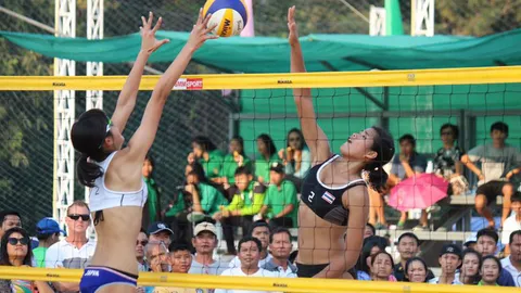 สุดยอด! ไทย3 เชือดสาวยุ่น 2-1 เซต ซิวแชมป์ลูกยางชายหาดยู-21เอเชีย