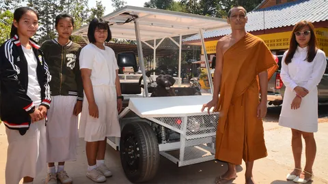 ยอดพระครูนักประดิษฐ์ จากรถเข็นนอนนา สู่รถไฟฟ้า ช่วยงานโรงครัวสนามหลวง