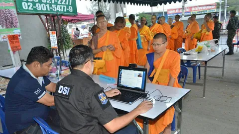 เช้านี้ที่ธรรมกาย ดีเอสไอ เร่งตรวจใบสุทธิพระสงฆ์ ตลาดกลางคลองหลวง 