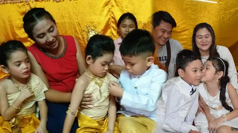 แก้เคล็ด! พ่อ-แม่จัดงานแต่งให้ลูก'ฝาแฝด' ตามความเชื่อเพื่อสบายใจ(คลิป)