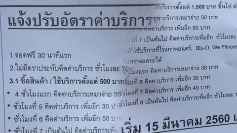 เอสพลานาด รัชดาฯ​ ยัน ปรับค่าที่จอดรถนานแล้ว ชั่วโมงละ 70 บ.