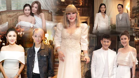 หรูหราอะไรเบอร์นี้! ส่องแฟชั่นเซเลบตัวแม่ออกงาน ณ คฤหาสน์อลังการ