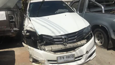 สาวขับเก๋งชนคนตาย เครียดจัดแก้ผ้านอนเปลือยกายขวางถนนจะให้รถเหยียบ