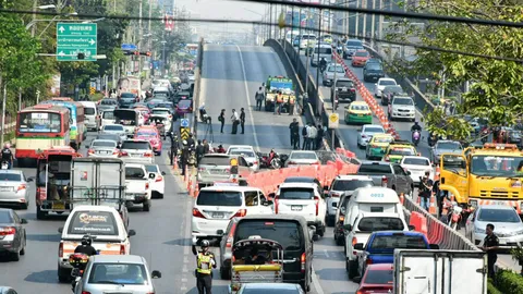 เริ่มซ่อมใหญ่ไทยเบลเยี่ยม วันนี้ถึง 15 พ.ค.รวม 58 วัน-ลงมือก่อนฝั่งมุ่งหน้าคลองเตย