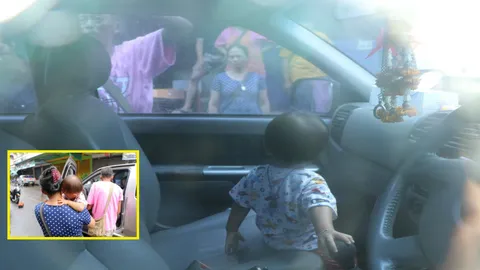 อุทาหรณ์! ด.ช.วัยขวบครึ่ง ขยับตัวโดนปุ่มล็อก ถูกขังอยู่ในรถ 