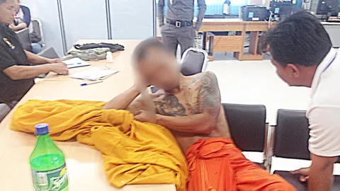 พระหนุ่มมุ่งทางเมา เสพยาบ้าคลุ้มคลั่ง ชาวบ้านแจ้งนายอำเภอจับสึก