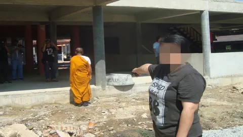 คุมสาวโหดซัลโวเจ้าอาวาสวัดที่ชัยนาทไปทำแผน ตร.ฝากขังศาลค้านประกันตัว