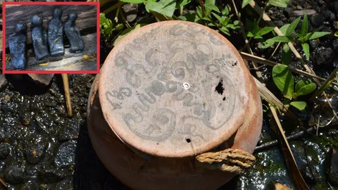 อาจมีวิญญาณอยู่ก็เป็นได้! ตะลึงพบหม้อดินส่งเสียงโหยหวนดังลั่นคุ้งน้ำ