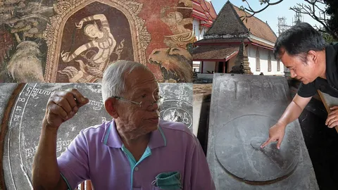 รูปแม่ธรณีวัดชมภูเวก จิตรกรรมงามระดับโลก