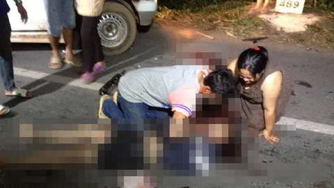 อวสานเทสต์ไดรฟ์ 2 แว้นแต่งซิ่งวิ่งลองเครื่อง ชนท้ายอีแต๋นตายทั้งคู่