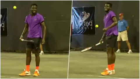 หนุ่มมะกันผงะ! กำลังแข่งเทนนิส เสียงคนมีเซ็กซ์ดังลั่นถึงคอร์ต (คลิป)