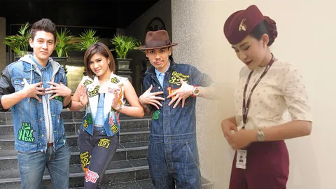 เปิดภาพ ป๊อปปี้ 3.2.1 สวย เก่ง ลาวงการเป็นแอร์กาตาร์